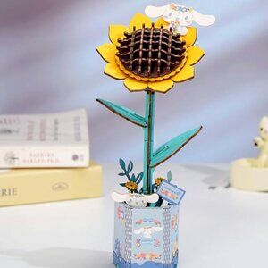 Sanrio Cinnamoroll Sunflower 3D Wooden Puzzle Kit